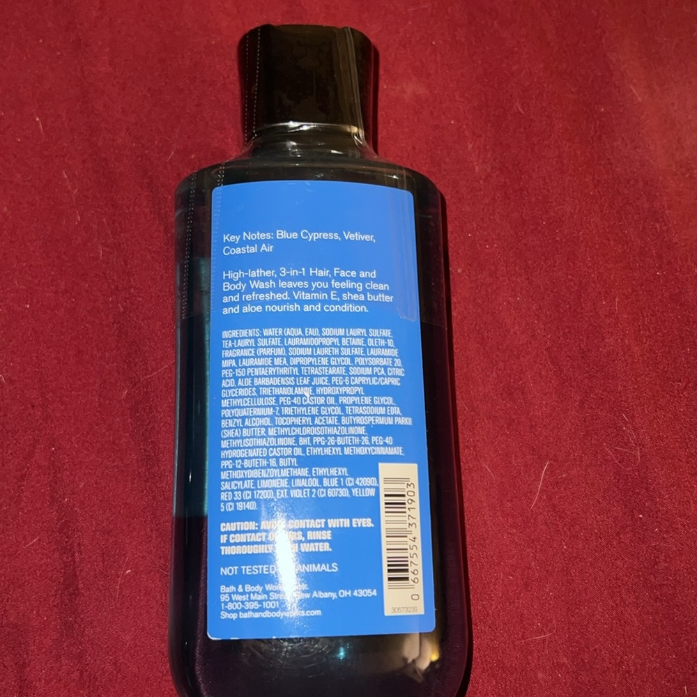 New Bath and Body Works Ocean 3-in-1 Hair, Face & Body Wash 10oz / 295 ML - Picture 2 of 3